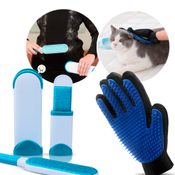 COMBO QUITA PELOS GUANTE+CEPILLO