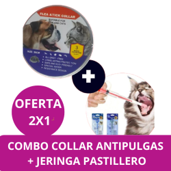 COMBO COLLAR ANTIPULGAS + JERINGA PASTILLA