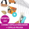 COMBO CEPILLO RASCADOR + CEPILLO QUITA PELUSA