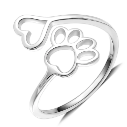 ANILLO DE PATITA DE MASCOTAS